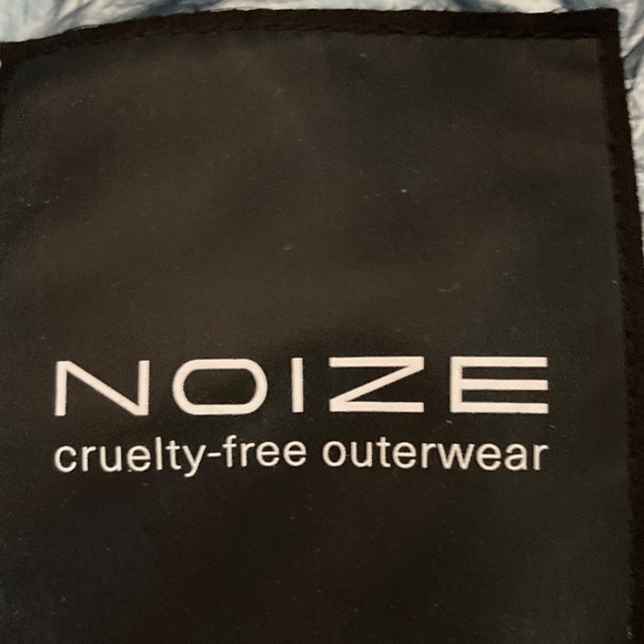 NWOT Noize Black Outerwear Label: Silver-Blue Puffer - Picture 2 of 15